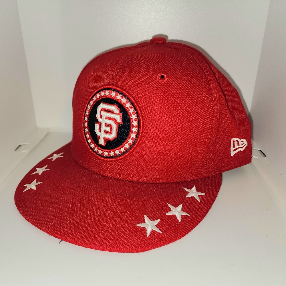 San Francisco Giants New Era 2018 All Star Game hat size 7 3/8 red, white, blue